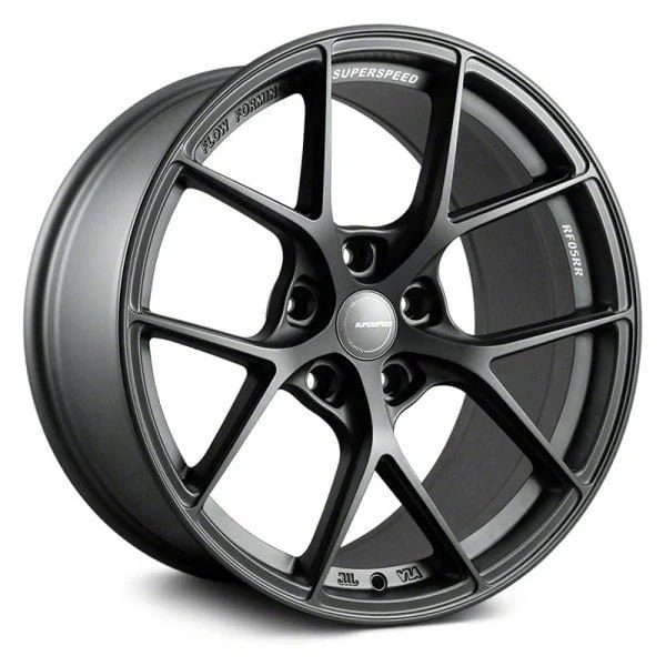 Superspeed Wheels RF05RR Matte Gunmetal Wheel; 18x8.5; 35mm Offset (24-26 Mustang EcoBoost w/o Performance Pack)
