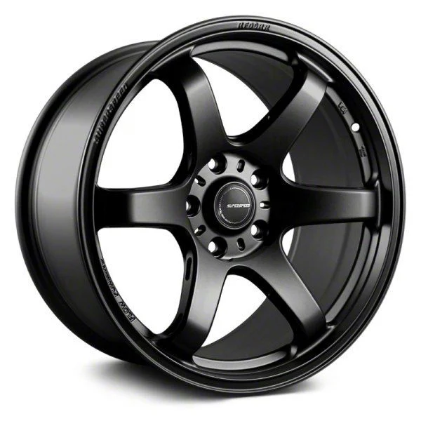 Superspeed Wheels RF06RR Matte Black Wheel; 18x8.5; 40mm Offset (24-26 Mustang EcoBoost w/o Performance Pack)
