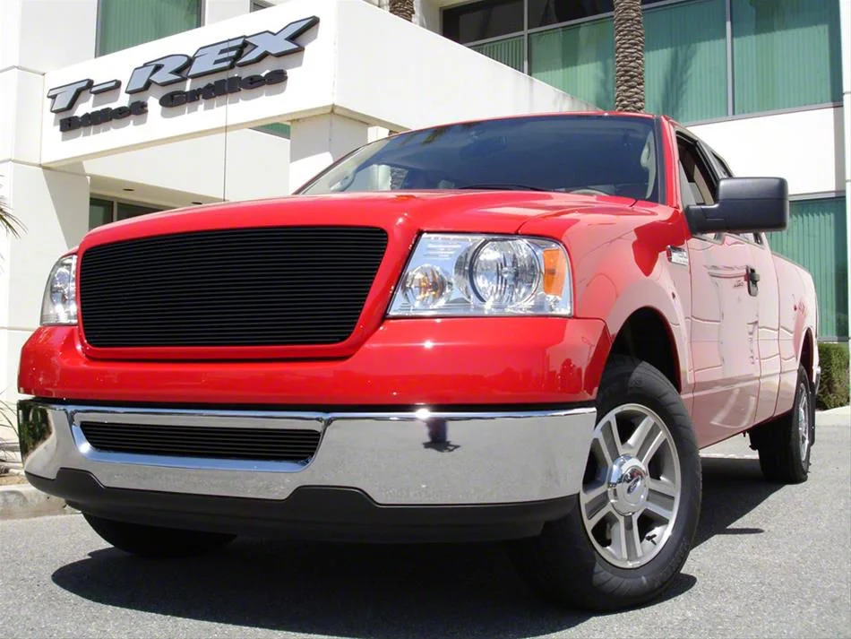 T-REX Grilles Billet Series Upper Grille Insert with Emblem Delete; Black (04-08 F-150)