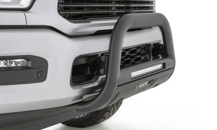 Bull Bar with LED Light Bar; Black (07-20 Tahoe)