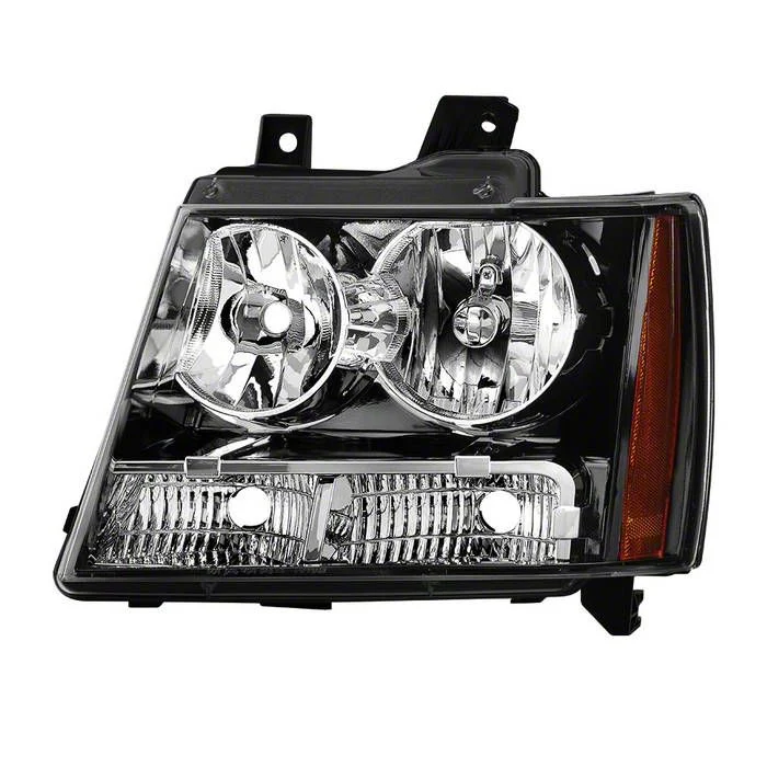 OEM Style Headlight; Black Housing; Clear Lens; Driver Side (07-14 Tahoe)