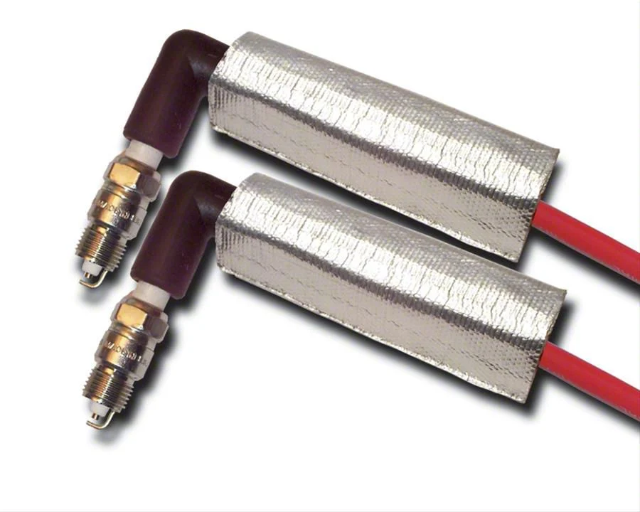 Thermo Tec 6-Inch Dual Layer Spark Plug Heat Shield; Set of Two (Universal; Some Adaptation May Be Required)