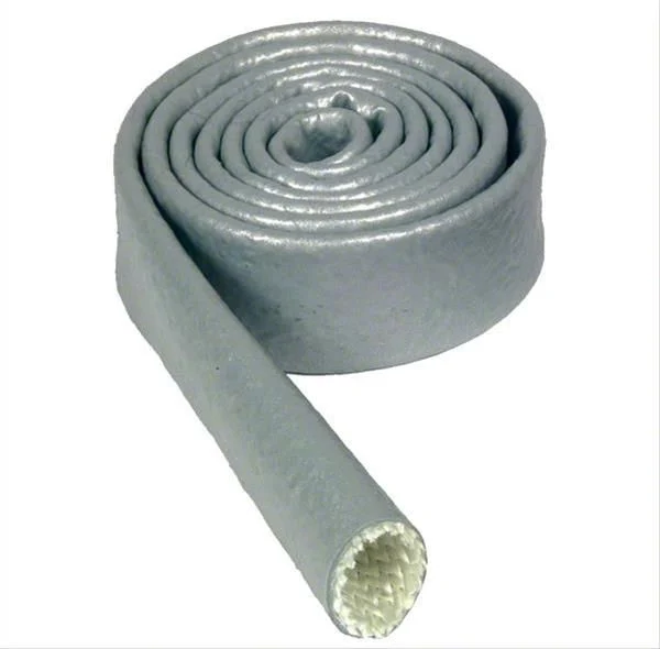 Thermo Tec Braided Fiberglass Heat Sleeve; 1-Inch x 10-Foot; Silver (Universal; Some Adaptation May Be Required)