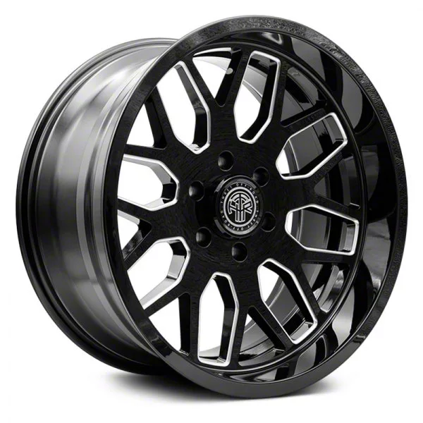 Thret Offroad Monarch Gloss Black Milled 6-Lug Wheel; 20x10; -21mm Offset (07-14 Tahoe)