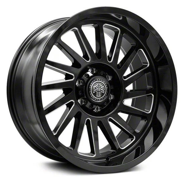 Thret Offroad Omega Gloss Black Milled 6-Lug Wheel; 20x10; -21mm Offset (07-14 Tahoe)