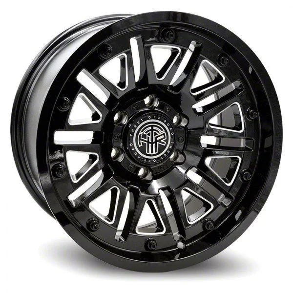 Thret Offroad Storm Gloss Black Milled 6-Lug Wheel; 20x9; -12mm Offset (07-14 Tahoe)
