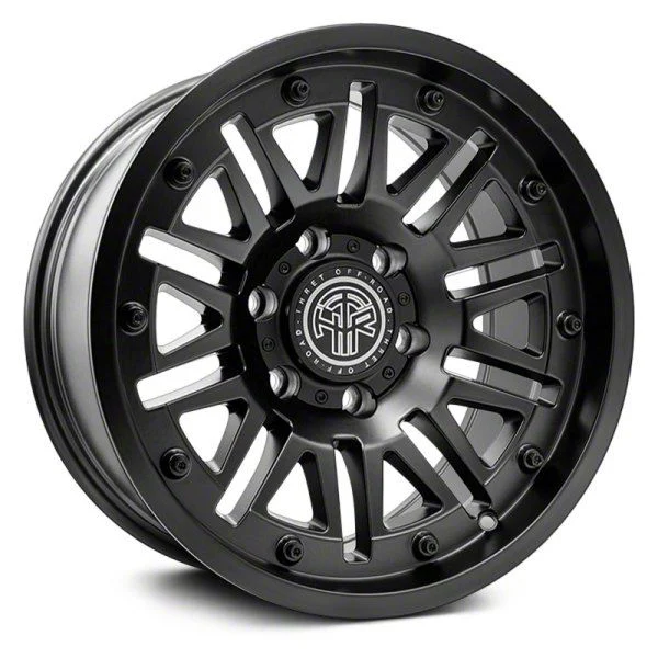 Thret Offroad Storm Satin Black 6-Lug Wheel; 18x9; -12mm Offset (07-14 Tahoe)