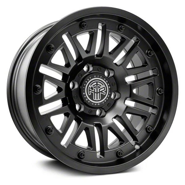 Thret Offroad Storm Satin Black 6-Lug Wheel; 20x9; -12mm Offset (07-14 Tahoe)