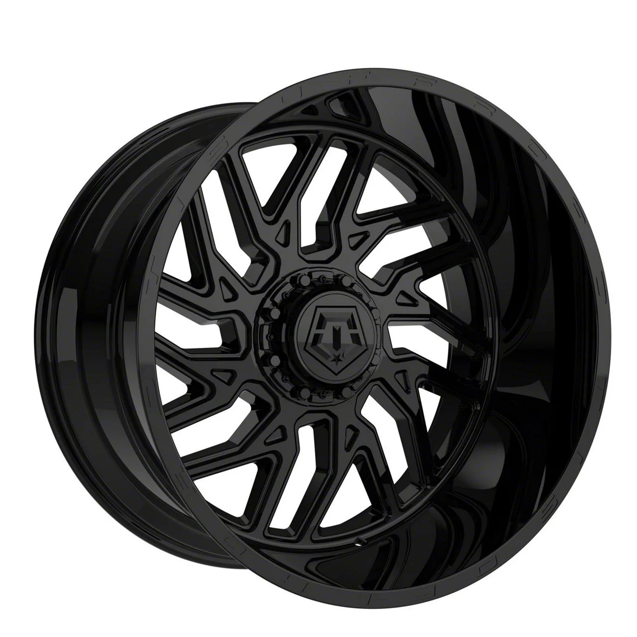 TIS 544GB Gloss Black Milled 8-Lug Wheel; 20x10; -25mm Offset (11-16 F-250 Super Duty)