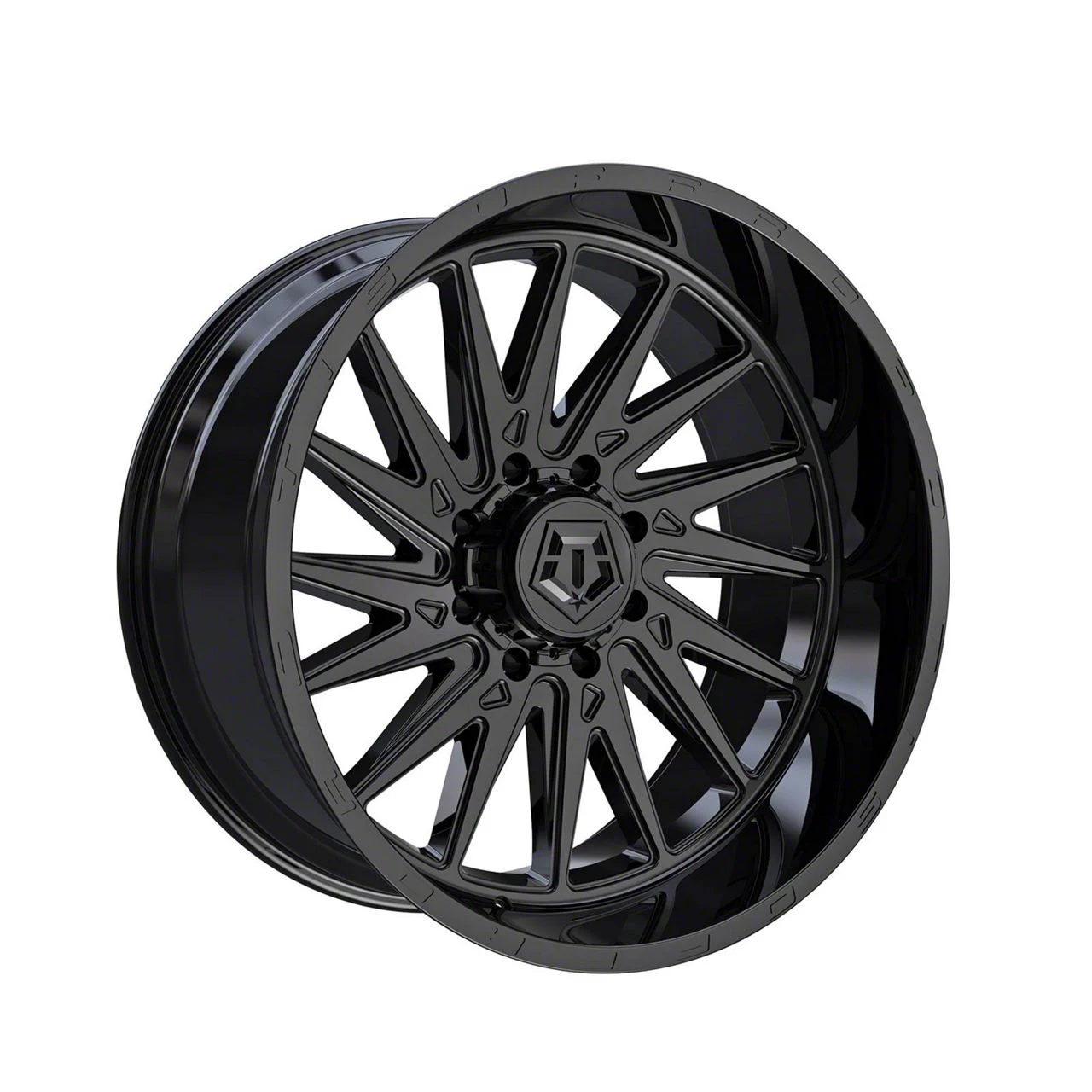TIS 547B Gloss Black 8-Lug Wheel; 22x10; 10mm Offset (11-16 F-250 Super Duty)
