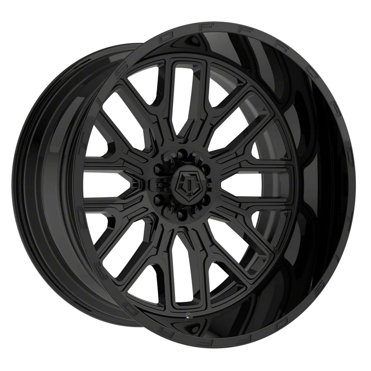 TIS 560B Gloss Black 8-Lug Wheel; 20x10; -19mm Offset (11-16 F-250 Super Duty)