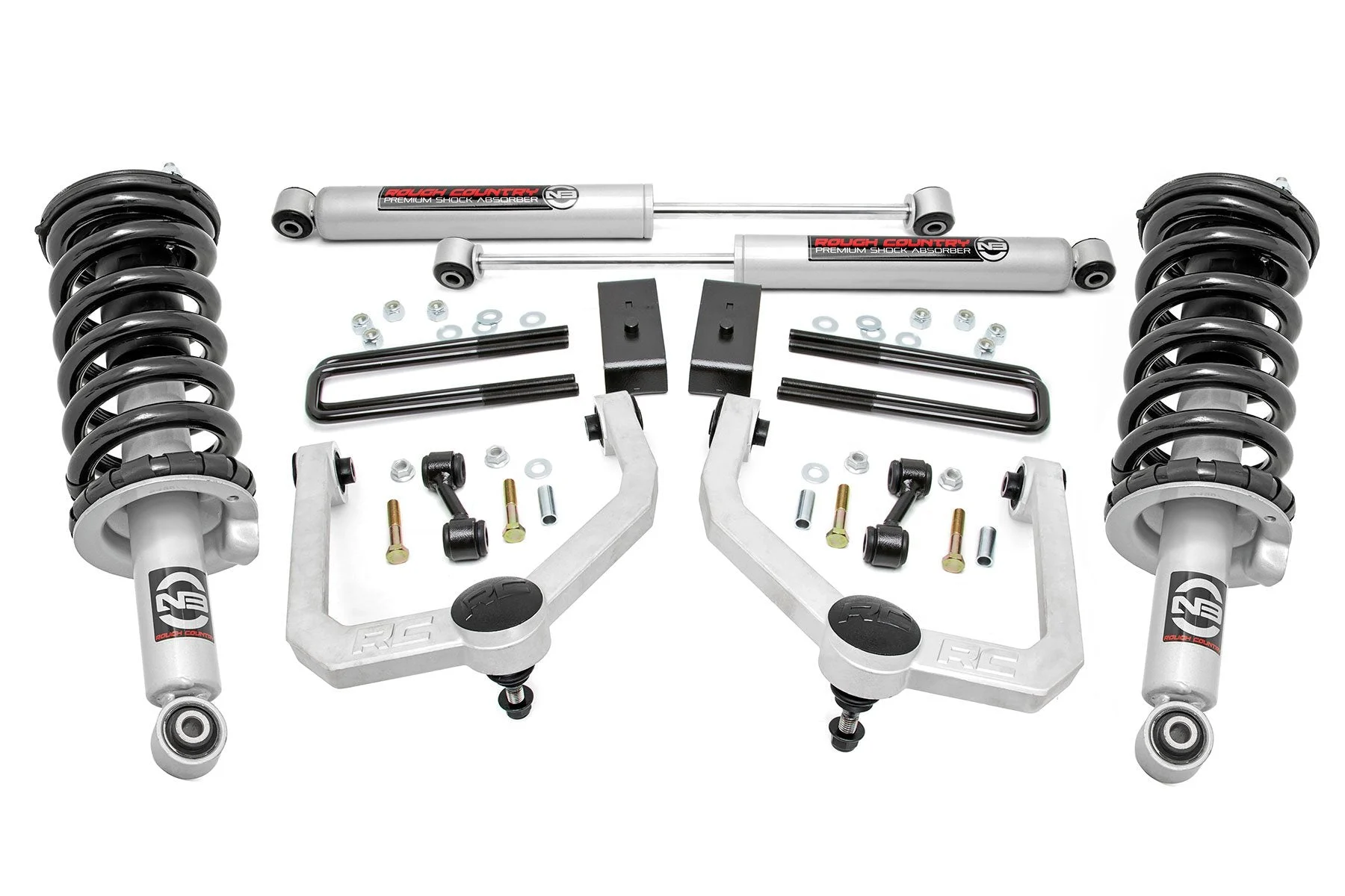 3 Inch Lift Kit | N3 Struts/Shocks | Nissan Titan 2WD/4WD | 2004-2021 | Rough Country | 83432