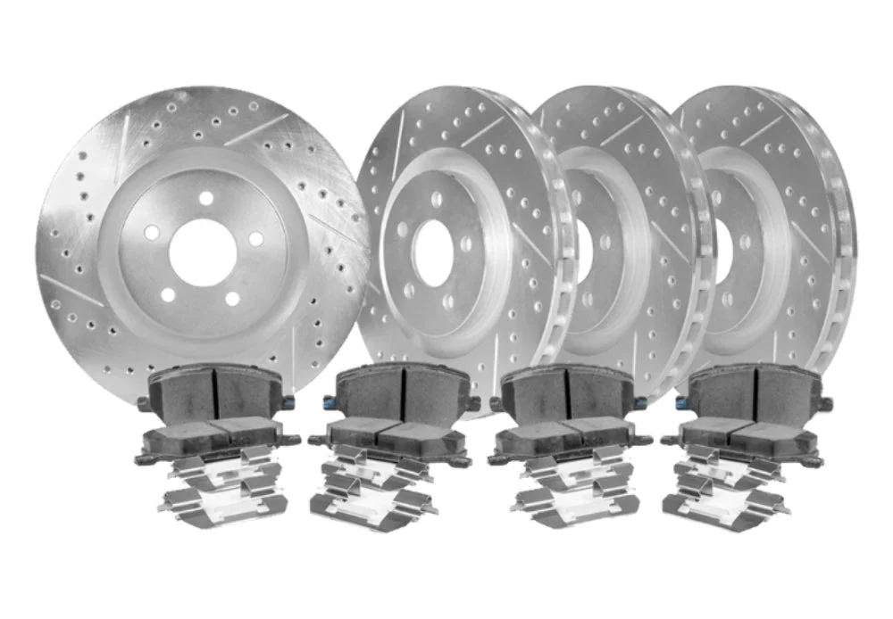 2007-2021 Toyota Tundra - STILLEN Cross Drilled & Slotted 1-Pc Rotors (Set of 4) - TOY91000