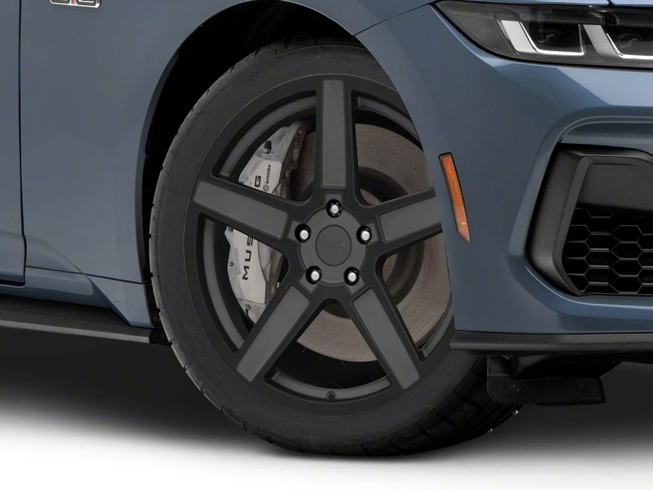 TSW Ascent Matte Gunmetal with Gloss Black Face Wheel; 19x8.5; 40mm Offset (24-26 Mustang EcoBoost w/o Performance Pack)