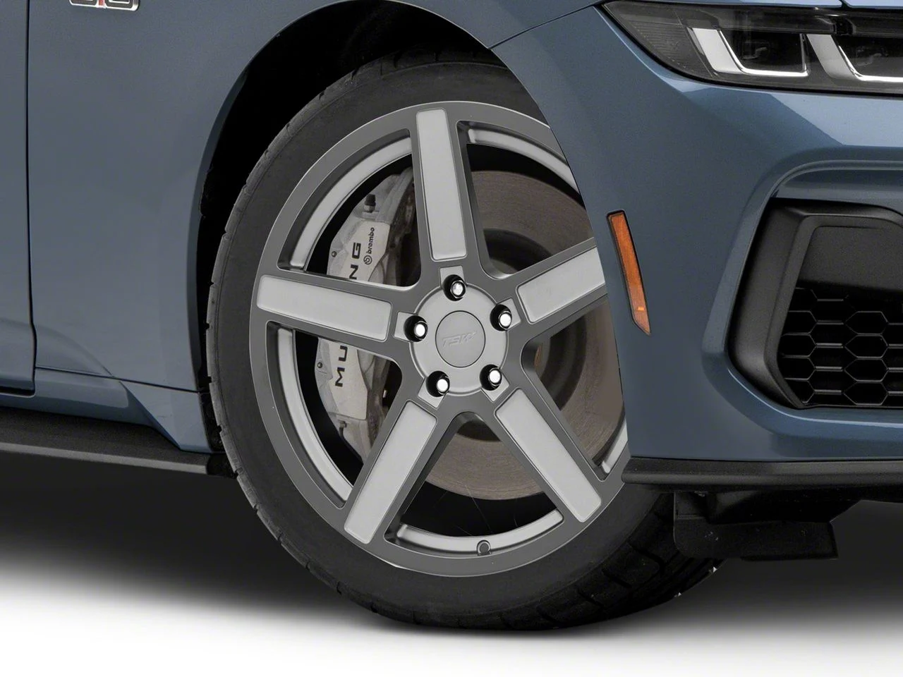 TSW Ascent Matte Gunmetal Wheel; 19x8.5; 30mm Offset (24-26 Mustang EcoBoost w/o Performance Pack)