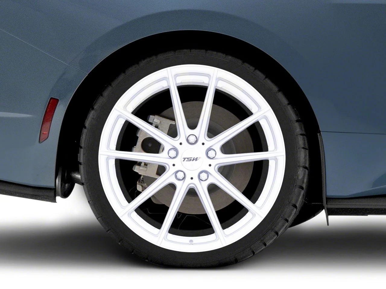 TSW Bathurst Silver Wheel; Rear Only; 20x10.5; 25mm Offset (24-26 Mustang)