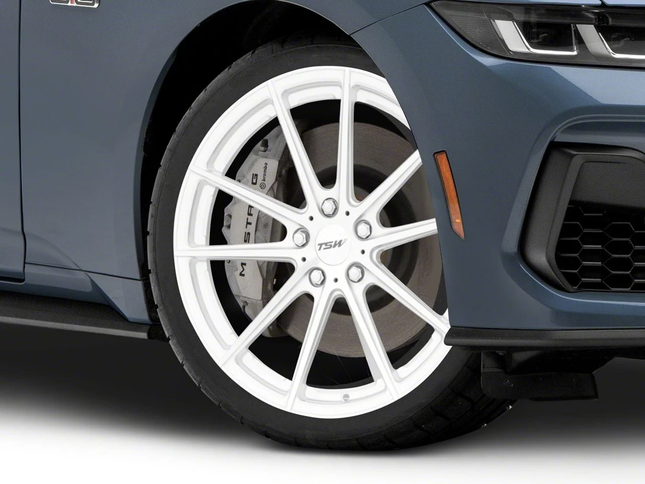 TSW Bathurst Silver Wheel; 20x8.5; 40mm Offset (24-26 Mustang EcoBoost w/o Performance Pack)
