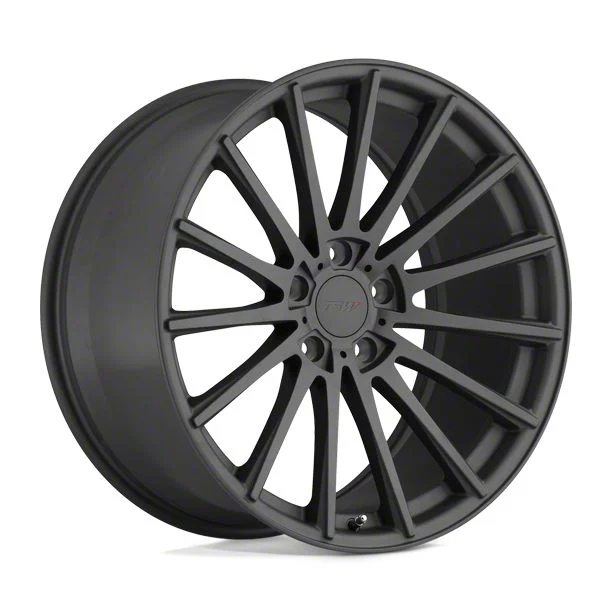 TSW Chicane Matte Gunmetal Wheel; Rear Only; 20x10; 25mm Offset (24-26 Mustang)