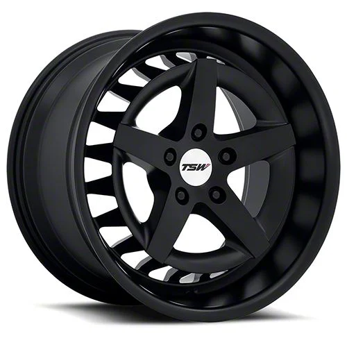 TSW Degner Semi Gloss Black Wheel; 20x9; 20mm Offset (24-26 Mustang)