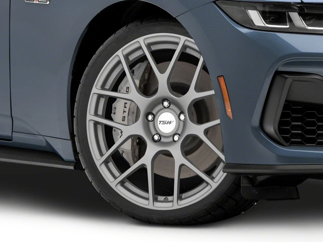 TSW Nurburgring Matte Gunmetal Wheel; 20x8.5; 20mm Offset (24-26 Mustang)