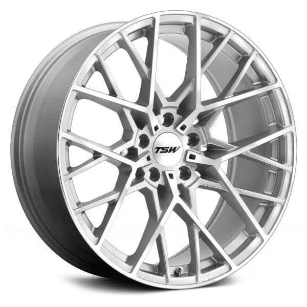 TSW Sebring Silver Wheel; 20x8.5; 20mm Offset (24-26 Mustang)
