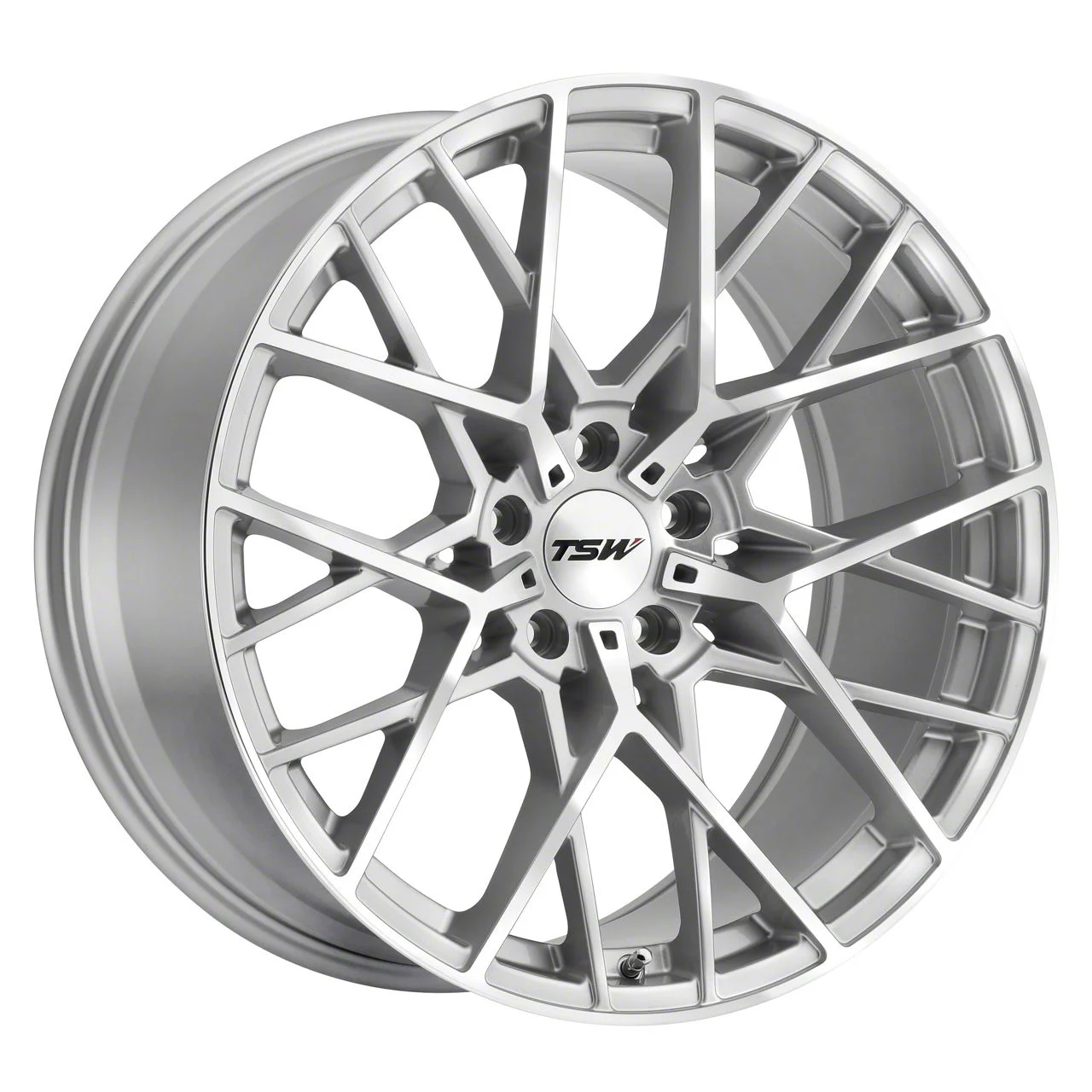 TSW Sebring Silver Wheel; 20x8.5; 40mm Offset (24-26 Mustang EcoBoost w/o Performance Pack)