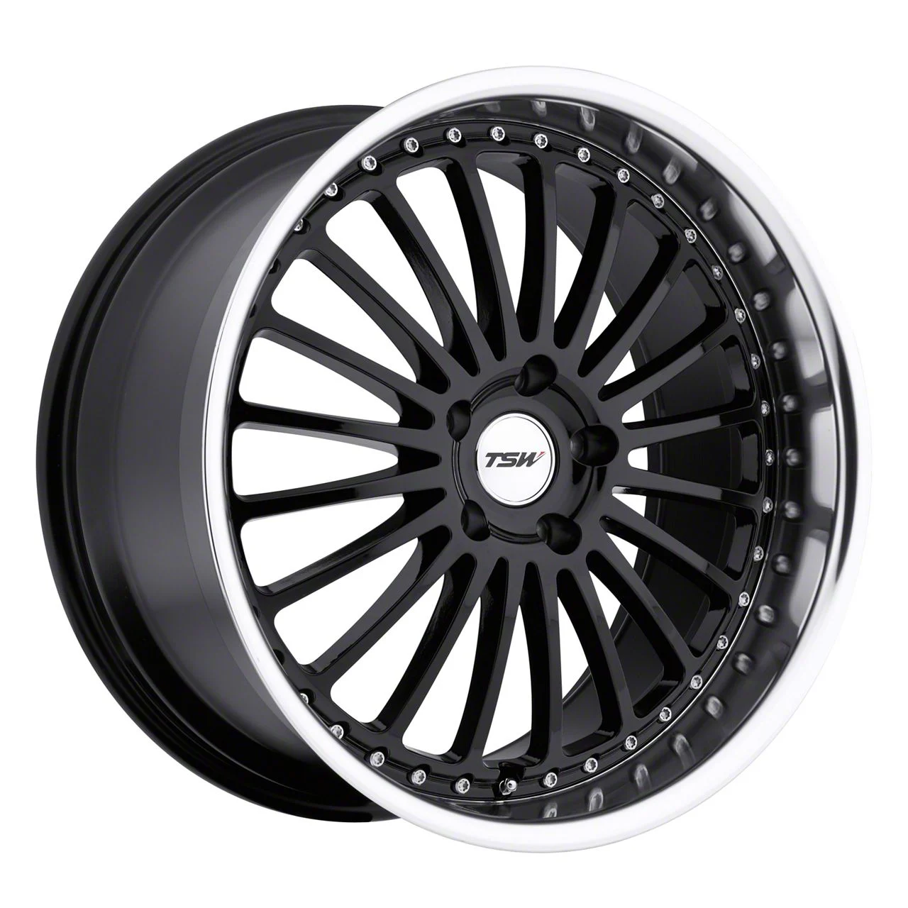 TSW Silverstone Gloss Black Wheel; 20x8.5; 40mm Offset (24-26 Mustang EcoBoost w/o Performance Pack)