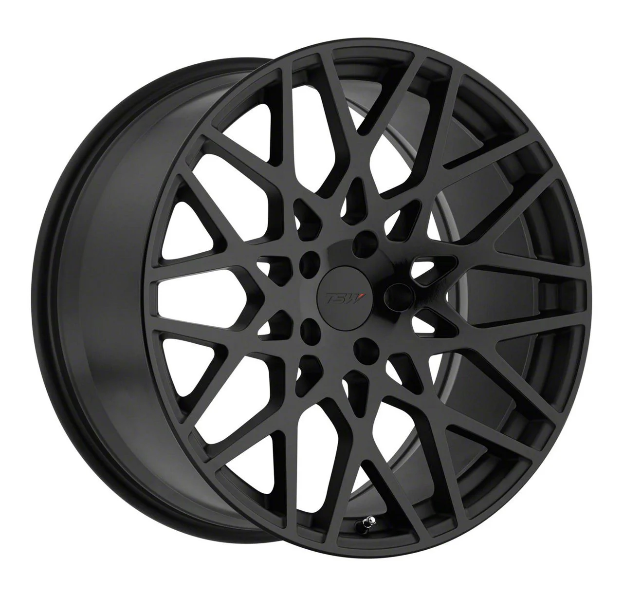 TSW Vale Double Black Wheel; 19x8.5; 30mm Offset (24-26 Mustang EcoBoost w/o Performance Pack)