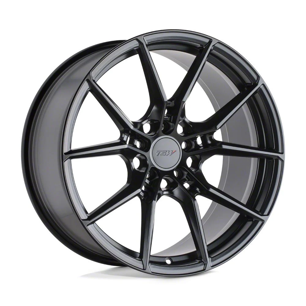 TSW Neptune Semi Gloss Black Wheel; Front Only; 20x9; 35mm Offset (20-26 Corvette C8 Stingray)