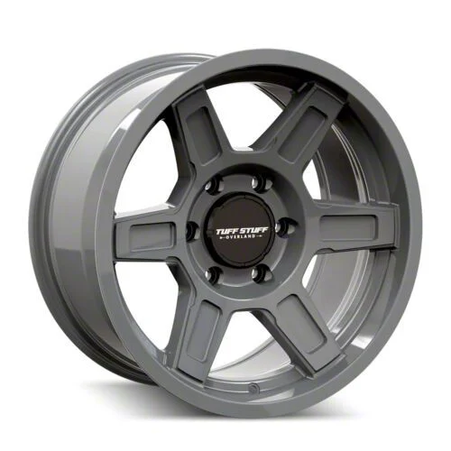 Tuff Stuff Overland Ascent Alpha Grey 6-Lug Wheel; 17x8.5; 0mm Offset (19-23 Ranger)