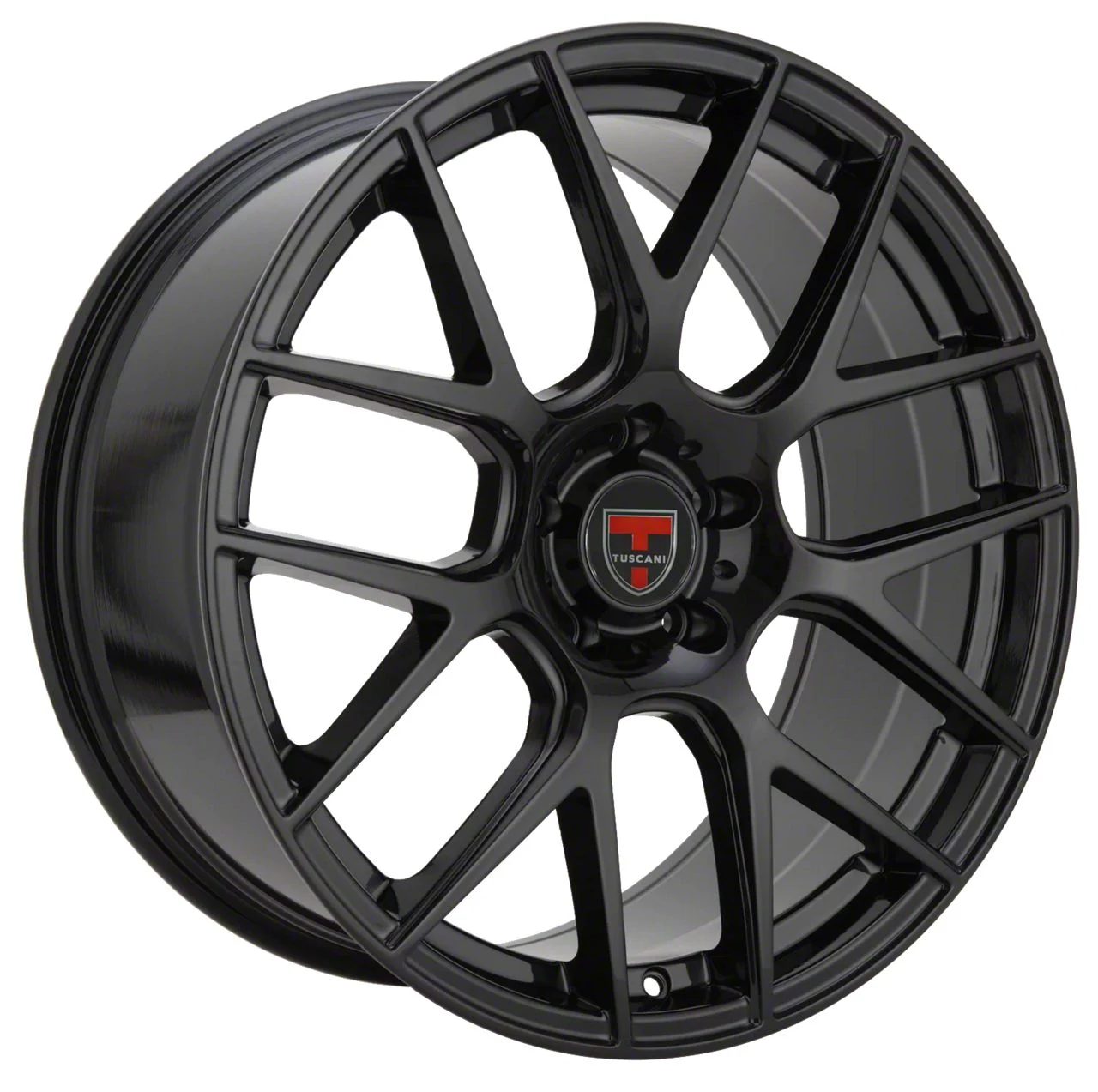Tuscani 204 Gloss Black Wheel; 20x9; 35mm Offset (05-09 Mustang)