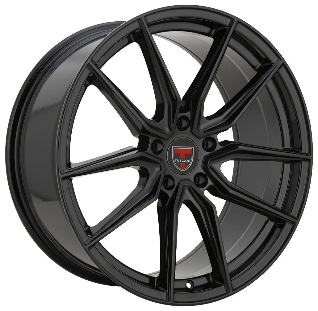 Tuscani 202 Gloss Black Wheel; 20x9; 35mm Offset (10-14 Mustang)