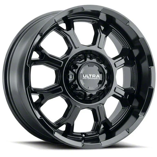 Ultra Wheels Commander Gloss Black 6-Lug Wheel; 18x9; 1mm Offset (07-14 Tahoe)