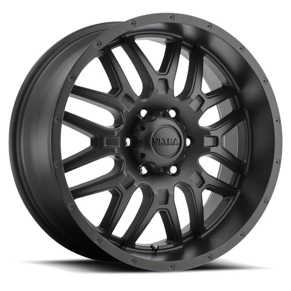Ultra Wheels Hunter Satin Black 8-Lug Wheel; 18x9; 12mm Offset (20-26 Silverado 3500 HD SRW)