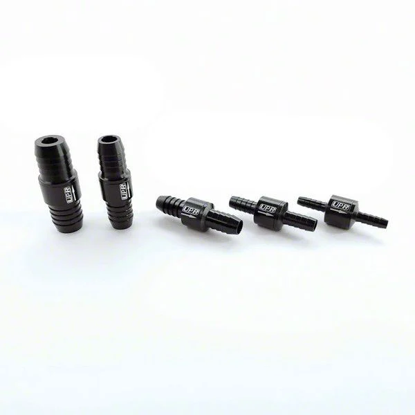 Billet Check Valve; 17mm-5/8-Inch; BlackSatin