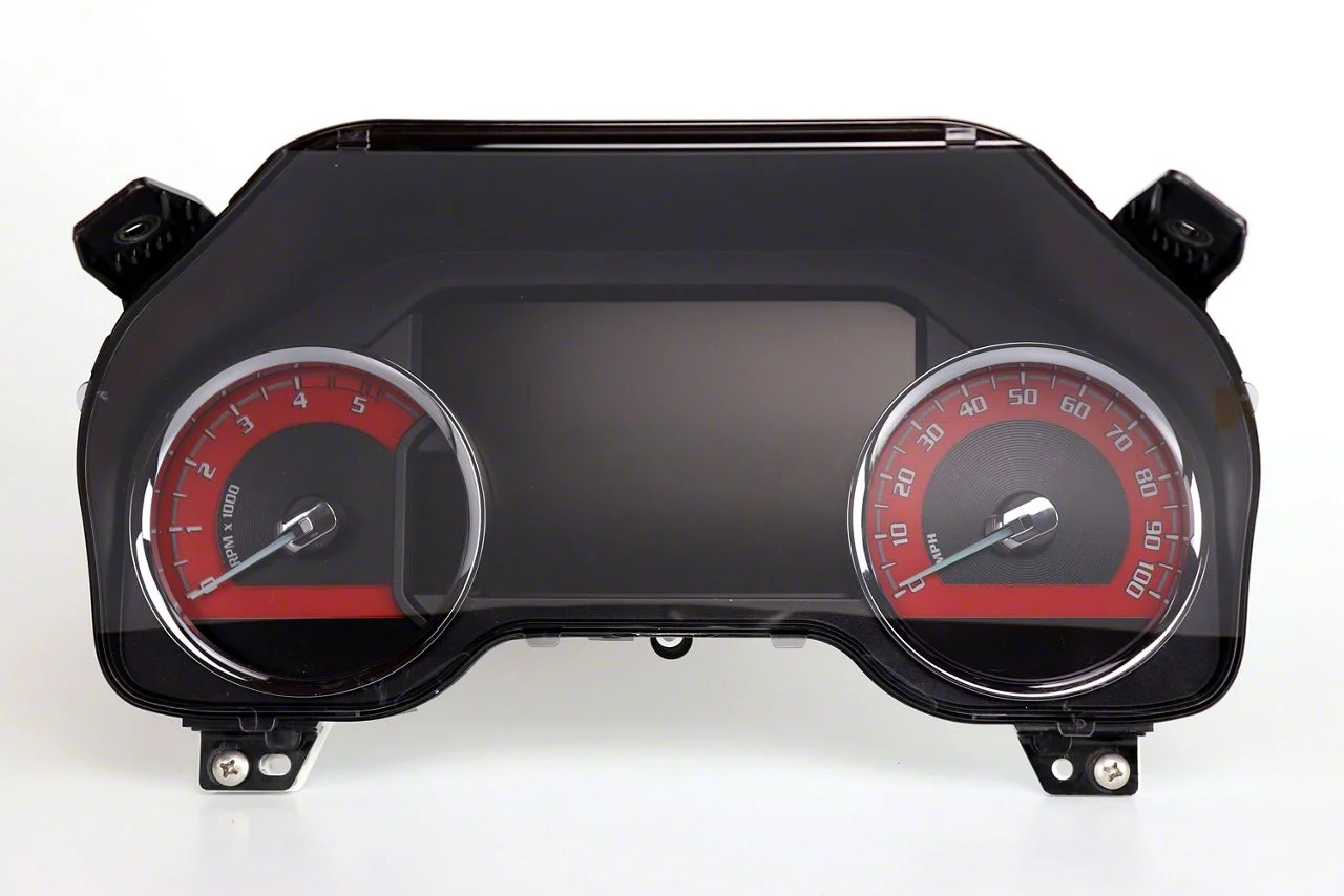 US Speedo Daytona Edition Gauge Face; MPH; Yellow (17-22 6.7L Powerstroke F-250 Super Duty)