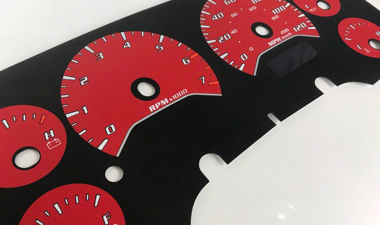 US Speedo Daytona Edition Gauge Face; MPH; Red (07-08 RAM 1500)