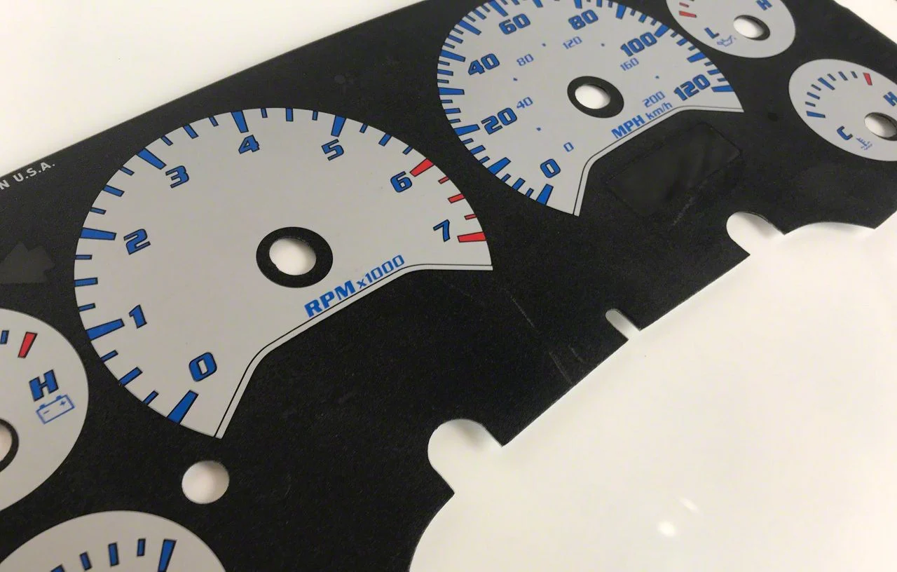US Speedo Daytona Edition Gauge Face; MPH; Silver (07-08 RAM 1500)