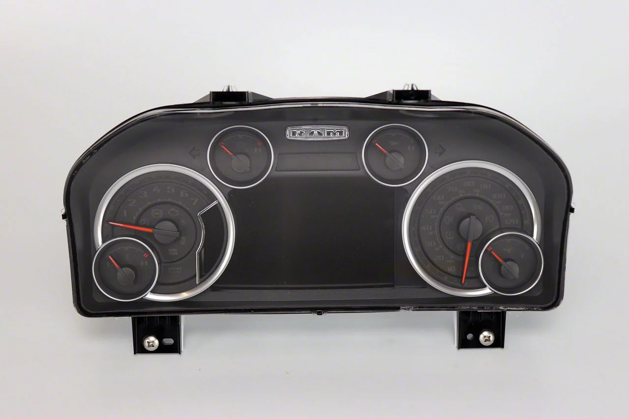 US Speedo Daytona Edition Gauge Face; MPH; Black (13-18 5.7L, 6.4L RAM 3500 w/ 7-Inch Display)