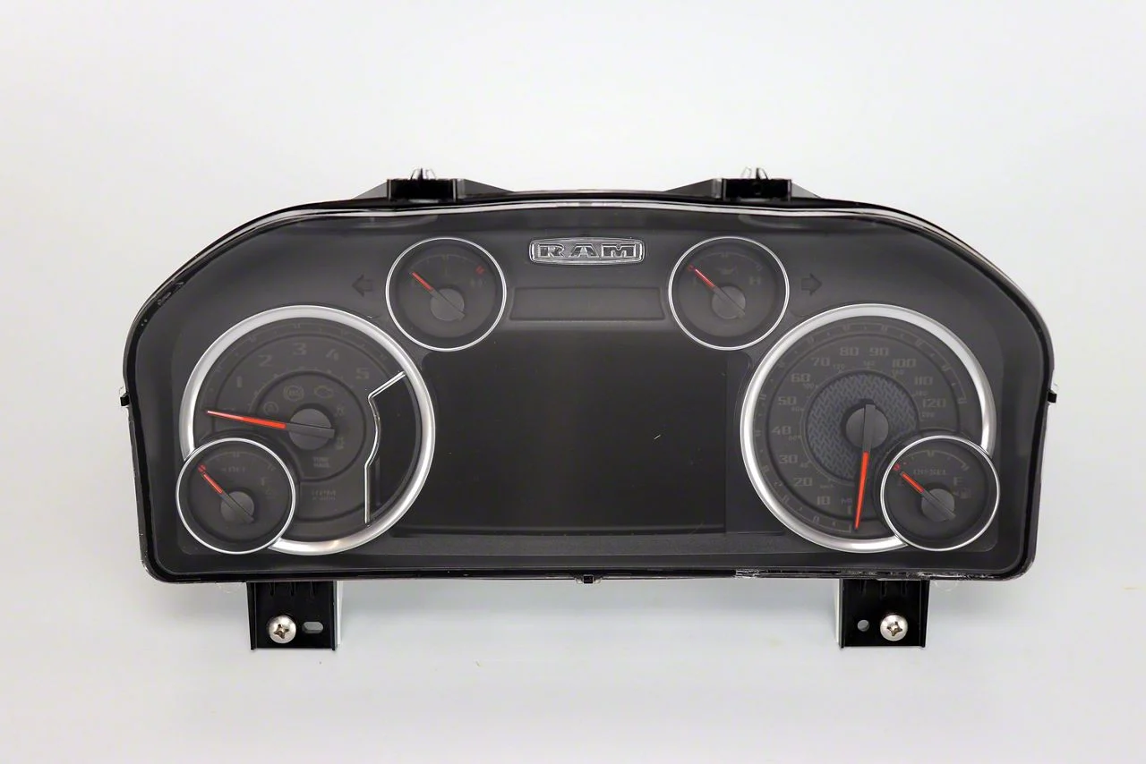 US Speedo Daytona Edition Gauge Face; MPH; Black (13-18 6.7L RAM 3500 w/ 7-Inch Display)