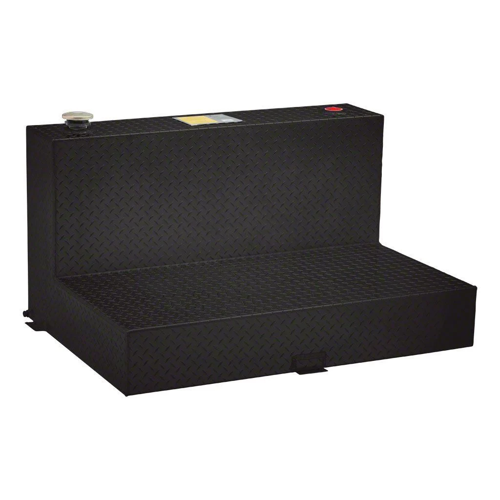 UWS 50-Gallon Aluminum L-Shaped Transfer Tank; Gloss Black (15-26 Colorado)