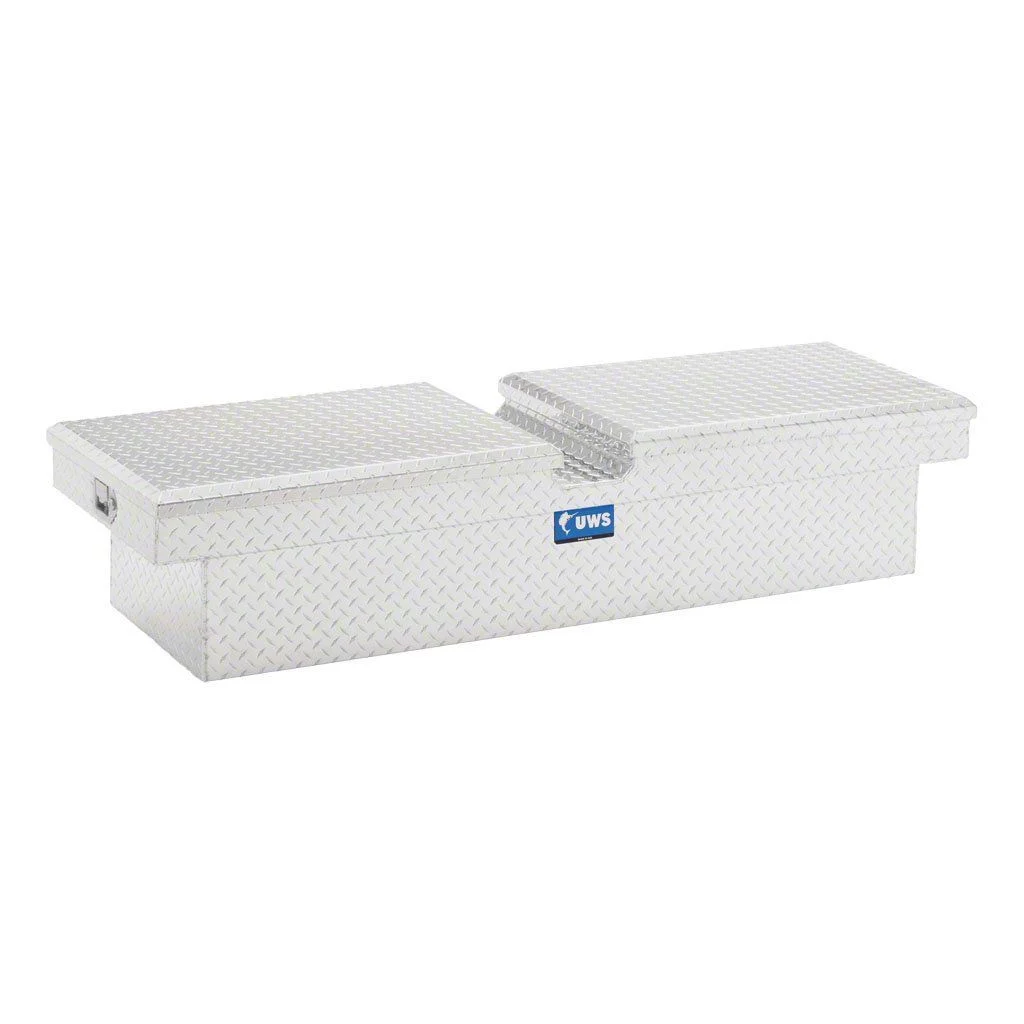 UWS 63-Inch Aluminum Gull Wing Crossover Tool Box; Bright (15-26 Colorado)