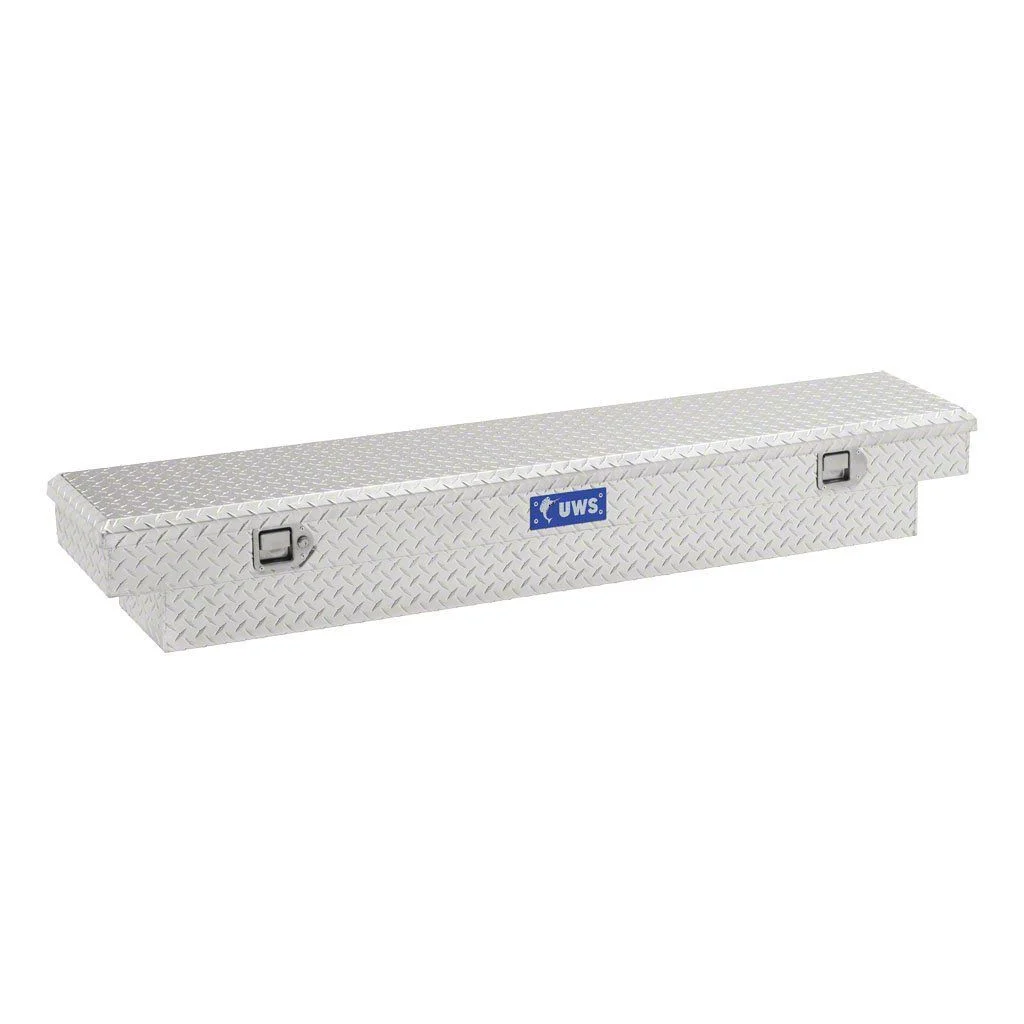 UWS 63-Inch Aluminum Slim-Line Crossover Tool Box; Bright (15-26 Colorado)