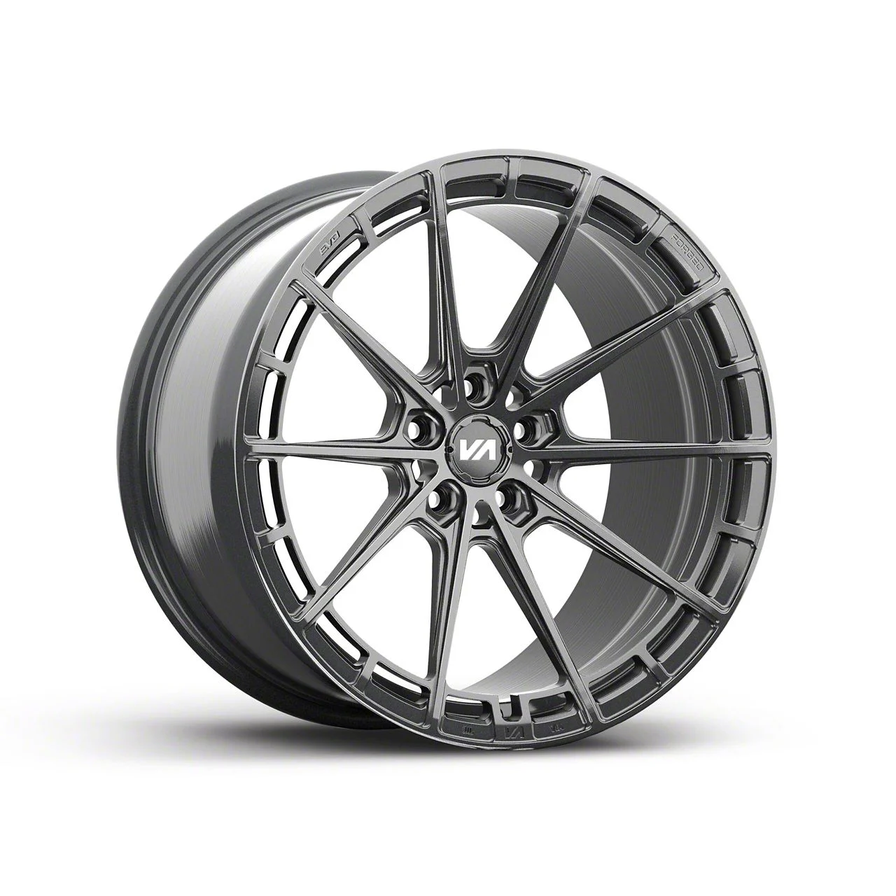 Variant Wheels Aure Gloss Gunmetal Wheel; Rear Only; 20x11; 44mm Offset (20-26 Corvette C8 Stingray)