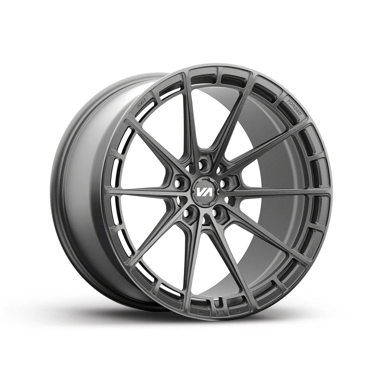 Variant Wheels Aure Satin Gunmetal Wheel; Rear Only; 20x10; 42mm Offset (21-26 Mustang Mach-E)