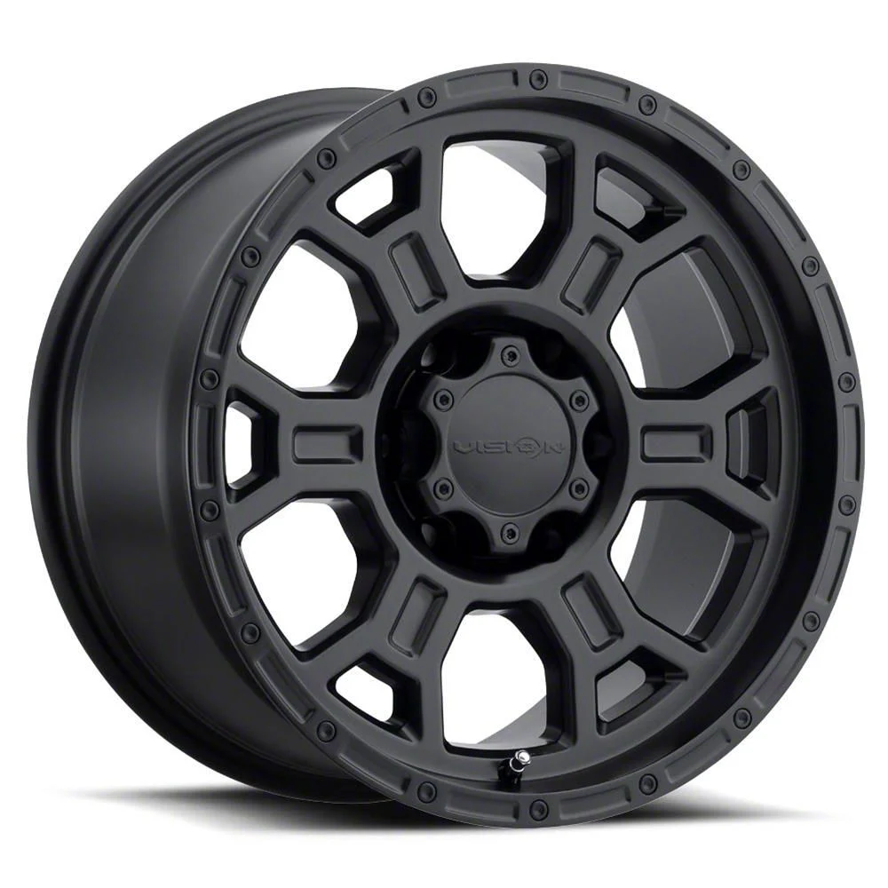 Raptor Matte Black 6-Lug Wheel; 18x9.5; -12mm Offset (07-14 Tahoe)