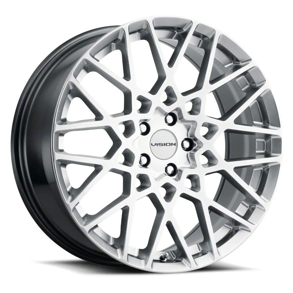 Recoil Hyper Silver Wheel; 17x8; 38mm Offset (07-10 AWD Charger)