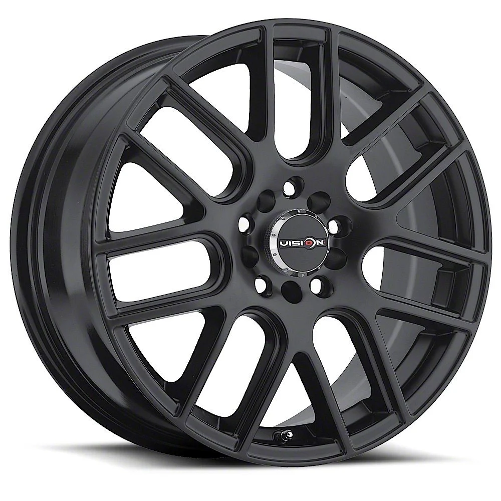 Cross Matte Black Wheel; 19x8; 38mm Offset (10-14 Mustang GT w/o Performance Pack, V6)