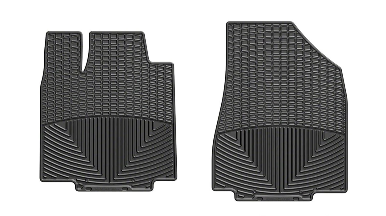Weathertech All-Weather Front Rubber Floor Mats; Black (12-14 Mustang)