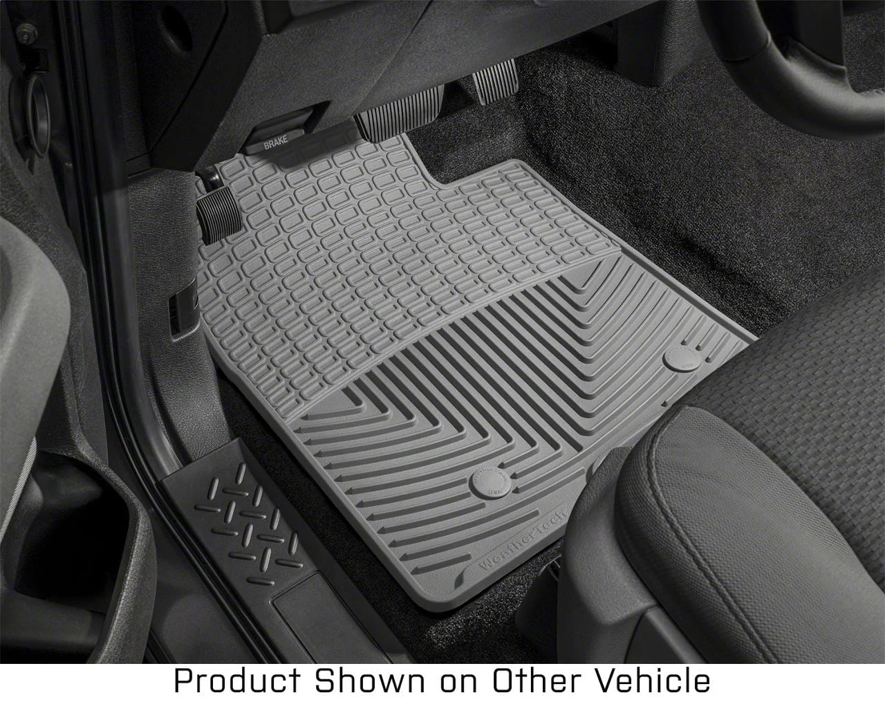 Weathertech All-Weather Front Rubber Floor Mats; Gray (12-14 Mustang)